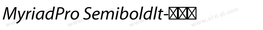 MyriadPro Semiboldlt字体转换